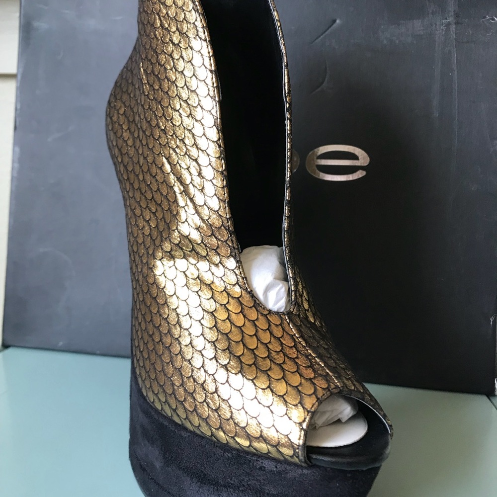 Bebe gold shoes